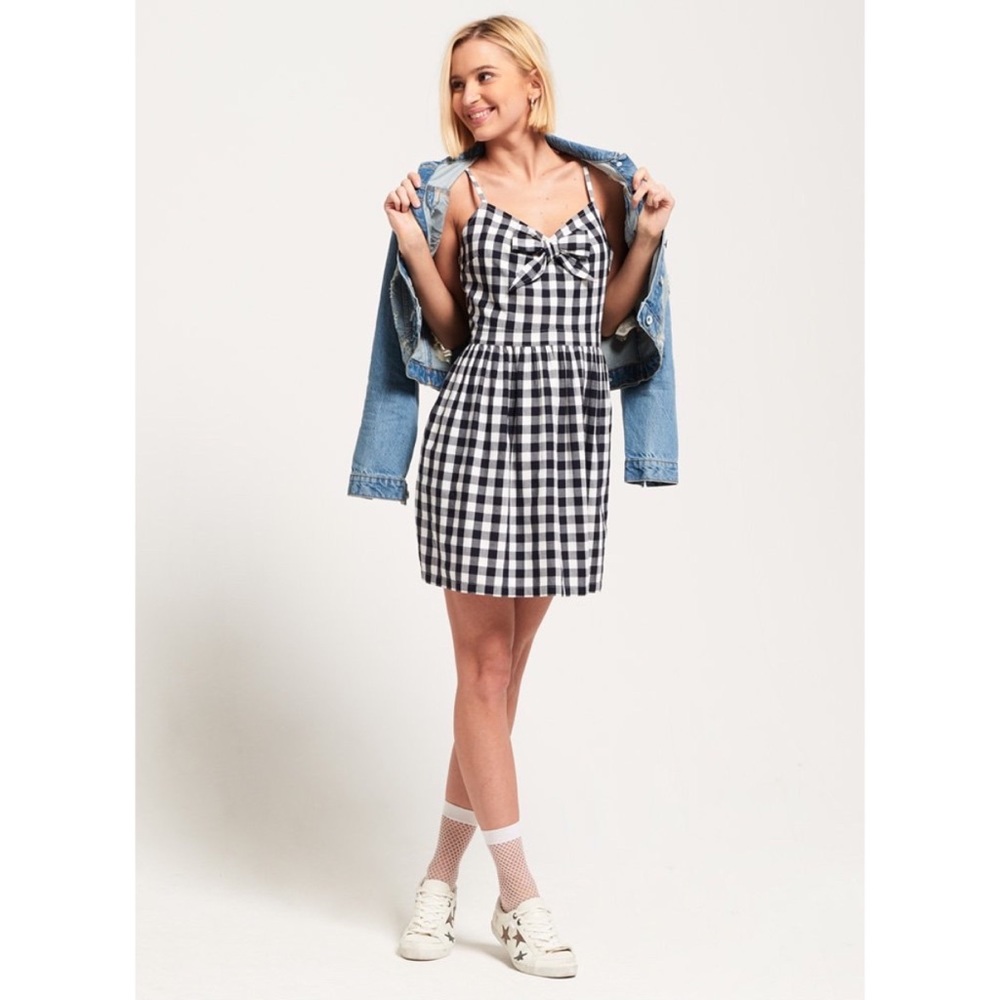 Gingham Babydoll Dress || Superdry